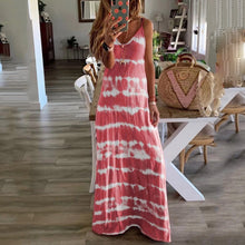 Load image into Gallery viewer, Casual Tie Dye Loose Fit Maxi Dress
