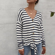 Load image into Gallery viewer, Striped Knitted Sweater

