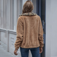 Load image into Gallery viewer, Leopard-print Lamb Wool Coat Cardigan

