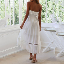 Load image into Gallery viewer, Off Shoulder Solid Color Dress
