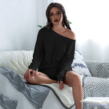 Load image into Gallery viewer, Long Sleeve Strapless Stitch Casual Look Set

