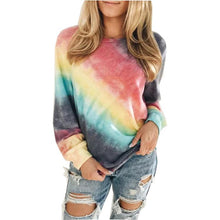 Load image into Gallery viewer, Tie-dye Pullover Round Neck Long Sleeves
