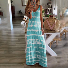 Load image into Gallery viewer, Casual Tie Dye Loose Fit Maxi Dress
