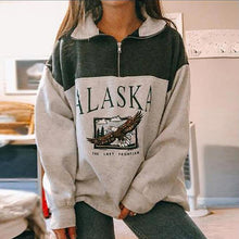 Load image into Gallery viewer, Fashion Zipper Printing Sweatshirt
