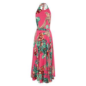 Printed Bohemian Vacation Maxi Dress