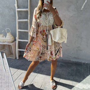 Fashion Embroidery Design Boho Dress