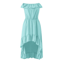 Load image into Gallery viewer, Elegant Off Shoulder Ruffle Maxi Dress
