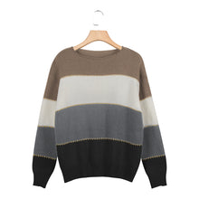 Load image into Gallery viewer, Round Neck Knitted Pullover Sweater

