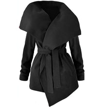 Load image into Gallery viewer, Simple Lace Up Woolen Coat
