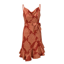 Load image into Gallery viewer, Fashion Printed Halter Mini Dress
