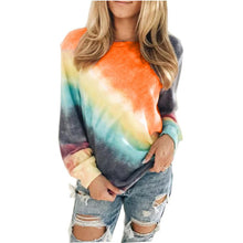 Load image into Gallery viewer, Tie-dye Pullover Round Neck Long Sleeves
