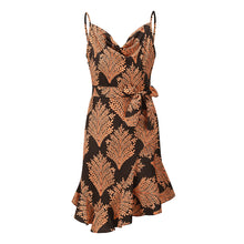 Load image into Gallery viewer, Fashion Printed Halter Mini Dress
