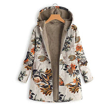 Load image into Gallery viewer, Flower Printed Warm Coat

