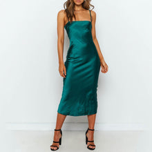 Load image into Gallery viewer, Sexy Solid Color Backless Party Dress
