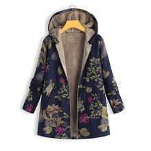 Load image into Gallery viewer, Flower Printed Warm Coat
