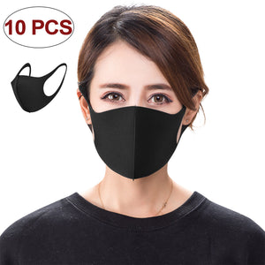 Cotton Mask, 10 pcs Washable Reusable Cloth Mask