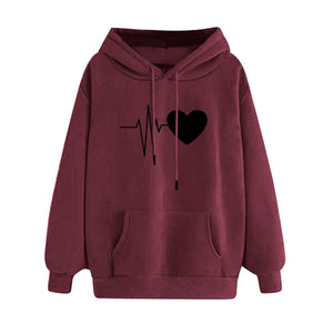 Cardiogram Love Printed Sweatshirt
