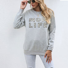 Load image into Gallery viewer, Round Neck Word Long Sleeve Top
