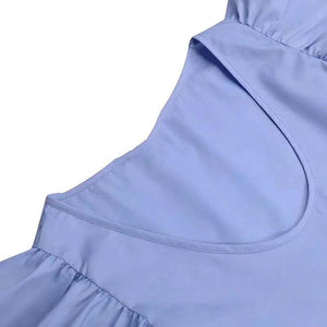 Elegant Ruffle Sleeve Casual Maxi Dress