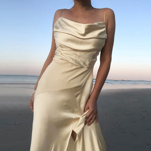 Sexy Solid Color Slim Party Dress