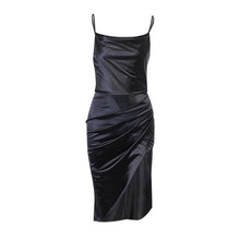 Load image into Gallery viewer, Slim Sexy Sling Split Party Dress
