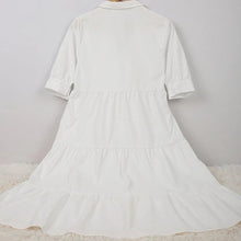 Load image into Gallery viewer, Summer College Style V Neck Dress
