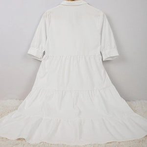 Summer College Style V Neck Dress
