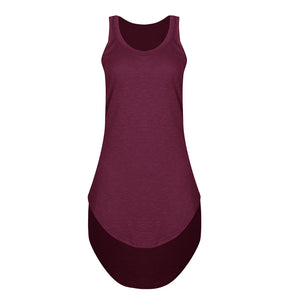 U Neck Sleeveless Racer Back Dress