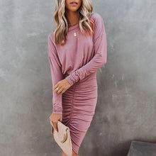 Load image into Gallery viewer, Elegant Long Sleeve Soft Bodycon Dress
