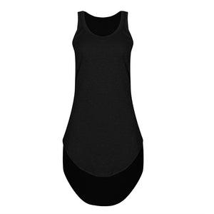 U Neck Sleeveless Racer Back Dress