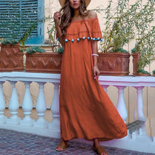 Load image into Gallery viewer, Fashion Elegant Solid Color Stitching Maxi Dress

