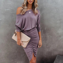 Load image into Gallery viewer, Elegant Long Sleeve Soft Bodycon Dress

