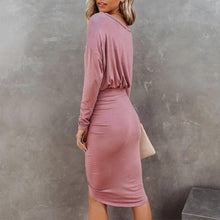 Load image into Gallery viewer, Elegant Long Sleeve Soft Bodycon Dress
