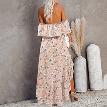 Load image into Gallery viewer, Fashion Off Shoulder Floral Printed Vacation Dress
