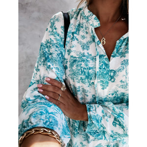 Fashion Floral Printed Loose Fit Maxi Dress