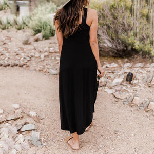 Summer Off Shoulder Halter Casual Maxi Dress