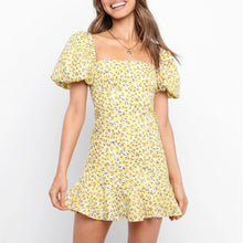 Load image into Gallery viewer, Cute Square Collar Floral Printed Dress
