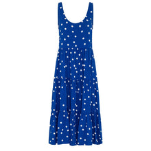 Load image into Gallery viewer, Blue Polka Dot Maxi Dress
