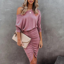 Load image into Gallery viewer, Elegant Long Sleeve Soft Bodycon Dress
