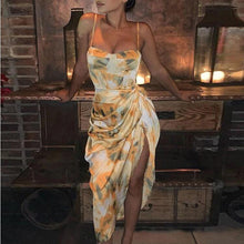 Load image into Gallery viewer, Sexy Sling Printed Bodycon Party Dress
