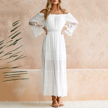 Load image into Gallery viewer, Elegant White Color Lace Dress
