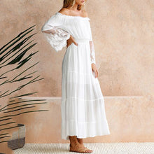 Load image into Gallery viewer, Elegant White Color Lace Dress
