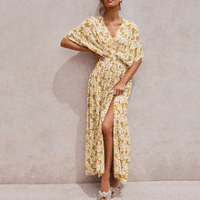 Load image into Gallery viewer, Sexy V-Neck Floral Printed Maxi Dress

