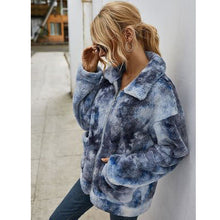 Load image into Gallery viewer, Tie-dyed Fur Coat
