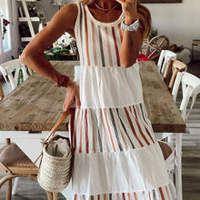Load image into Gallery viewer, Contrasting Color Sleeveless Dress
