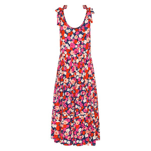 U-Neck Sleeveless Floarl Print Dress