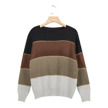 Load image into Gallery viewer, Round Neck Knitted Pullover Sweater
